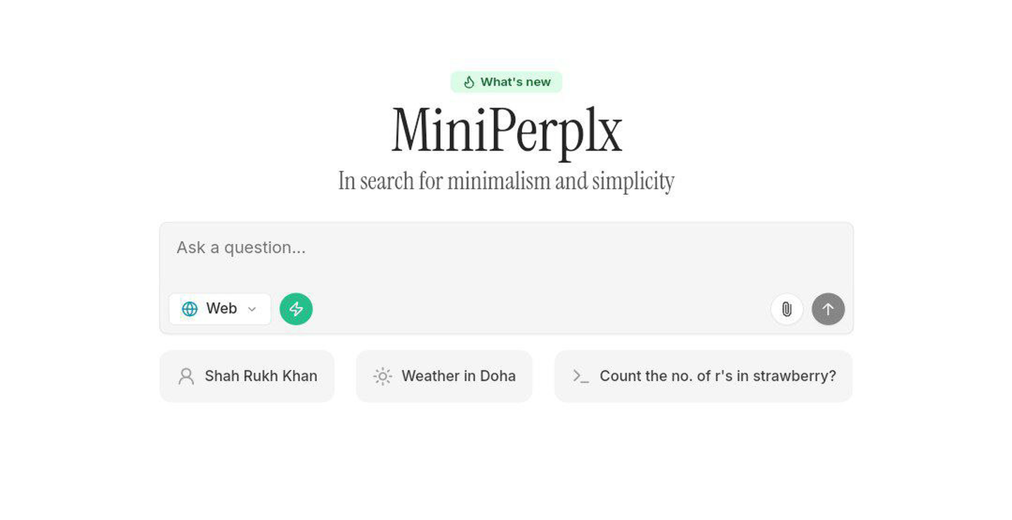 موتور جستجوی هوش مصنوعی Mini Perplx؛ انقلابی در پیدا کردن محتوا
