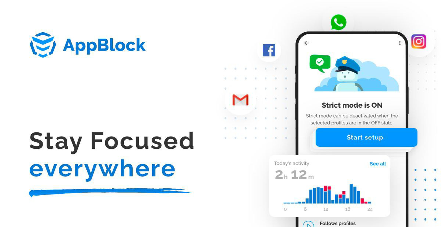 محدود کردن زمان استفاده از گوشی و اپلیکیشن ها با AppBlock