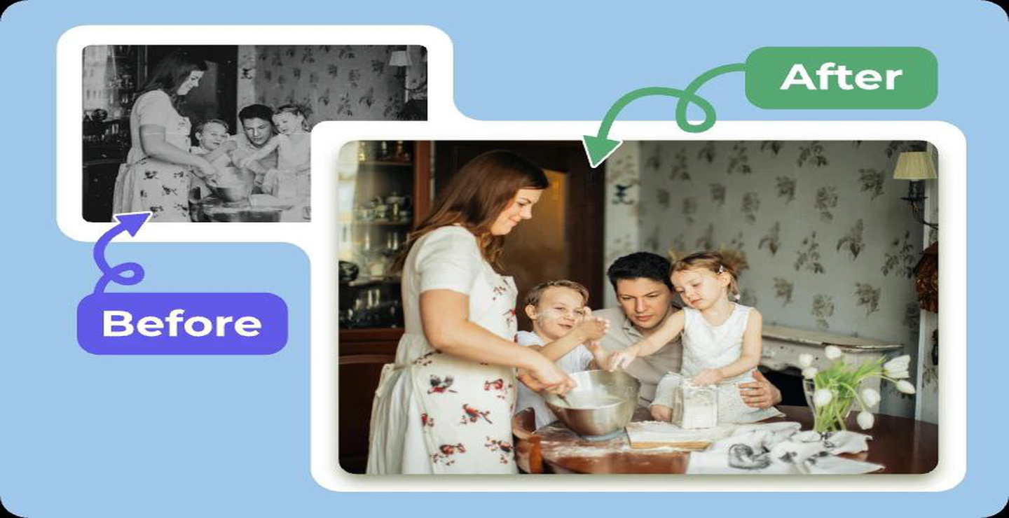 احیای عکس های قدیمی و بی کیفیت با هوش مصنوعی 