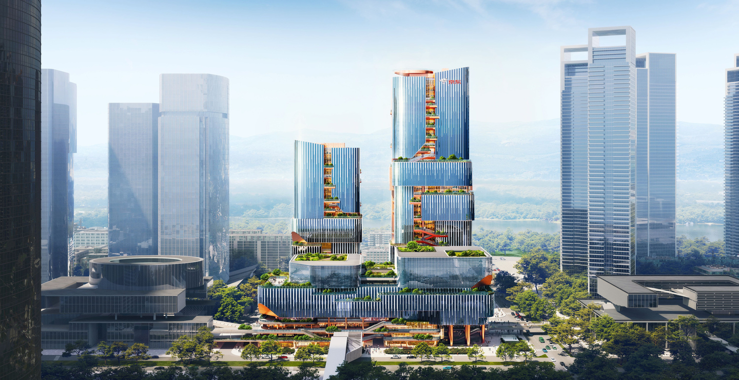 Büro Ole Scheeren’s Scenic City Towers: طراحی و مفهوم