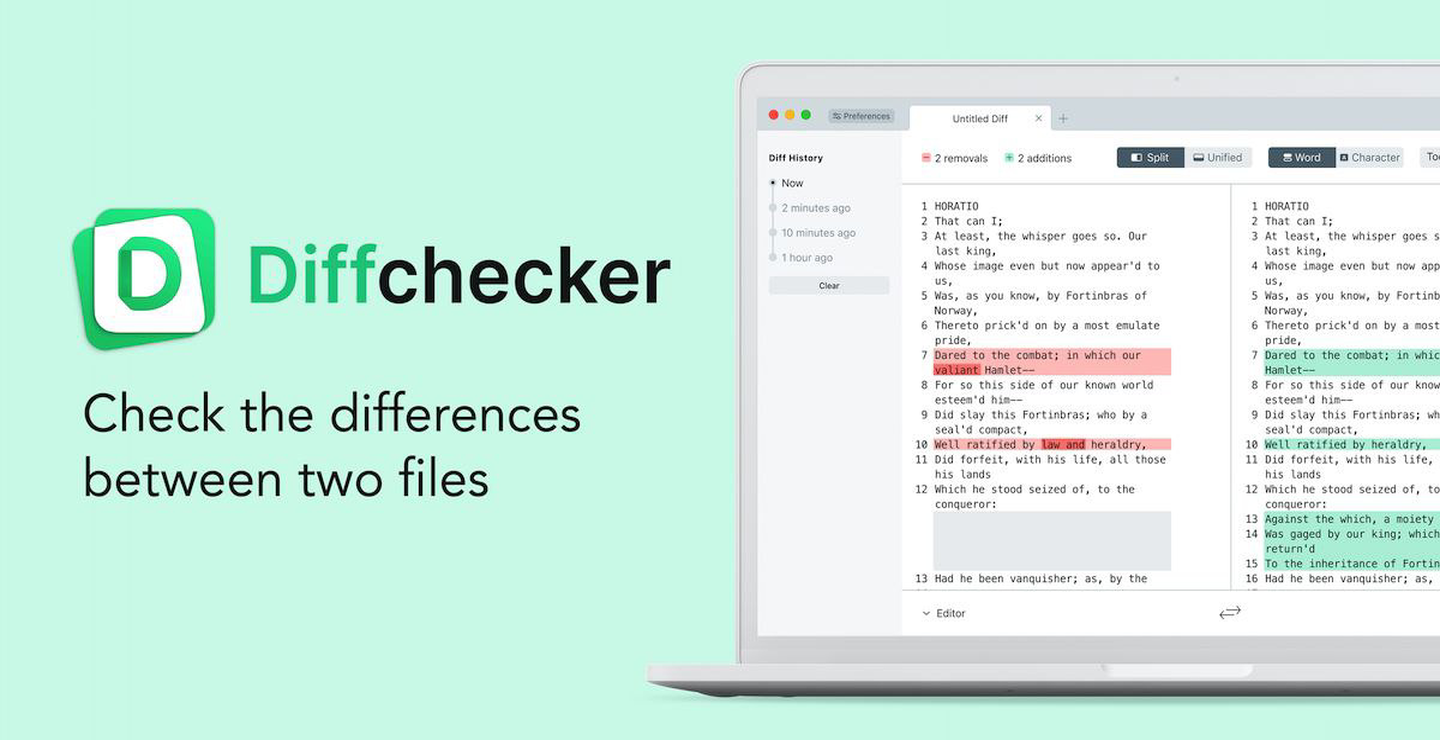 مقایسه سریع و هوشمند متن ها با Diff Checker؛ نجات دهنده ی نویسنده ها و برنامه نویسان!