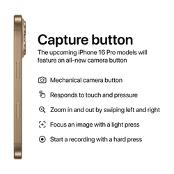  اطلاعات جدید درباره دکمه Capture در آیفون 16 منتشر شده است