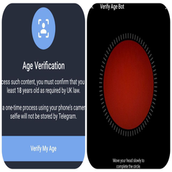 هوش مصنوعی و آغاز دوران احراز هویت سنی در تلگرام؛ شروع از بریتانیا