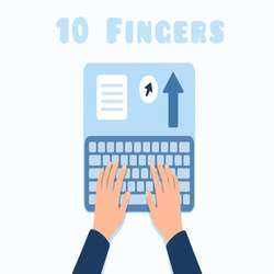 یادگیری تایپ ده انگشتی — مهارتی پول ساز برای افزایش سرعت و درآمد