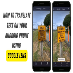 استفاده از Google Lens برای ترجمه فوری متون