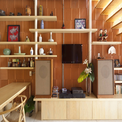 بازسازی خانه ای باریک در هوشی مین با الهام از طبیعت و موسیقی 