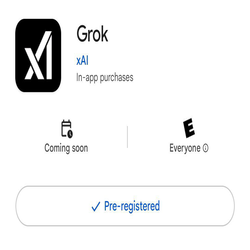 پیش ثبت نام اپلیکیشن Grok برای اندروید در گوگل پلی آغاز شد!