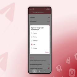 ویژگی جدید در نسخه بتای تلگرام (11.0.1): مدت زمان حذف خودکار حساب به 1.5 سال افزایش یافت!