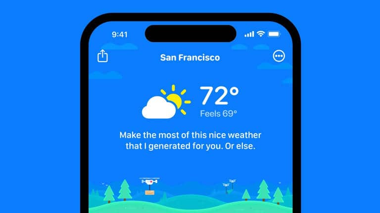 Carrot Weather: پیش بینی هوا با طنز
