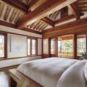 The HANOK Heritage House / Listen Communication - Interior Photography, Bedroom, Windows, Beam