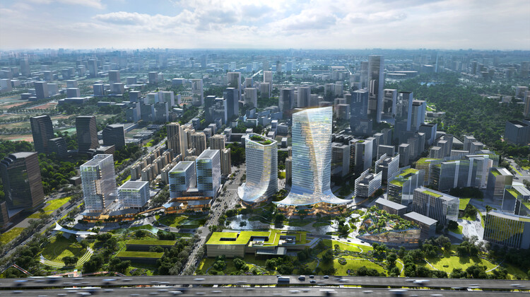 MVRDV در رقابت طراحی دو ساختمان در پارک نرم افزاری Tianfu، چین برنده شد - تصویر 3 از 4
